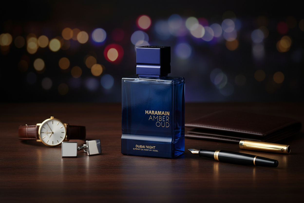 al haramain amber oud dubai night profumo zafferano agrumi fruttato