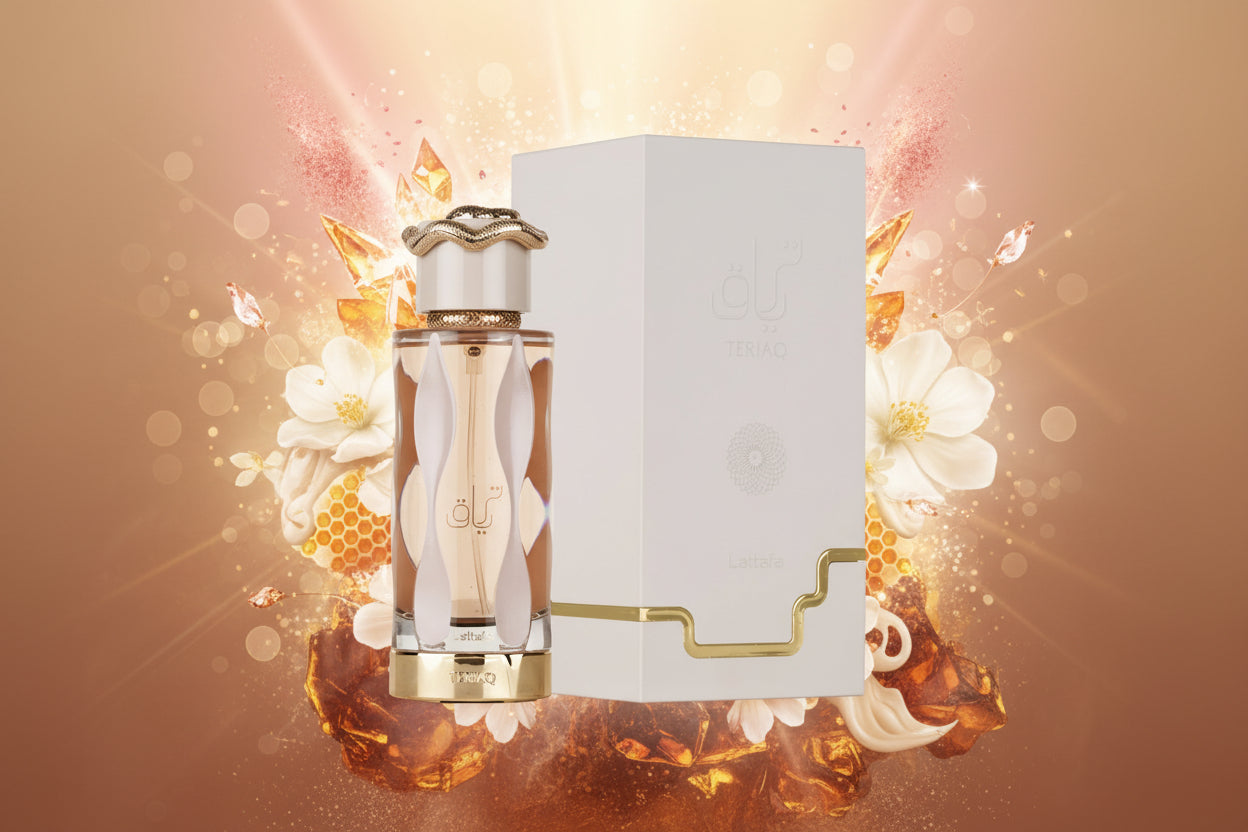 Lattafa Teriaq fragranza Quentin Bisch unisex gourmand speziato magnetico