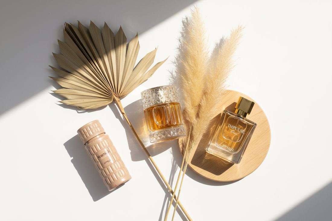 Zimaya profumi orientali di nicchia - Sharaf Blend Extrait de Parfum, Tiramisù Caramel e Impulse Oud 100ml - fragranze gourmand e legnose unisex luxury accessibili