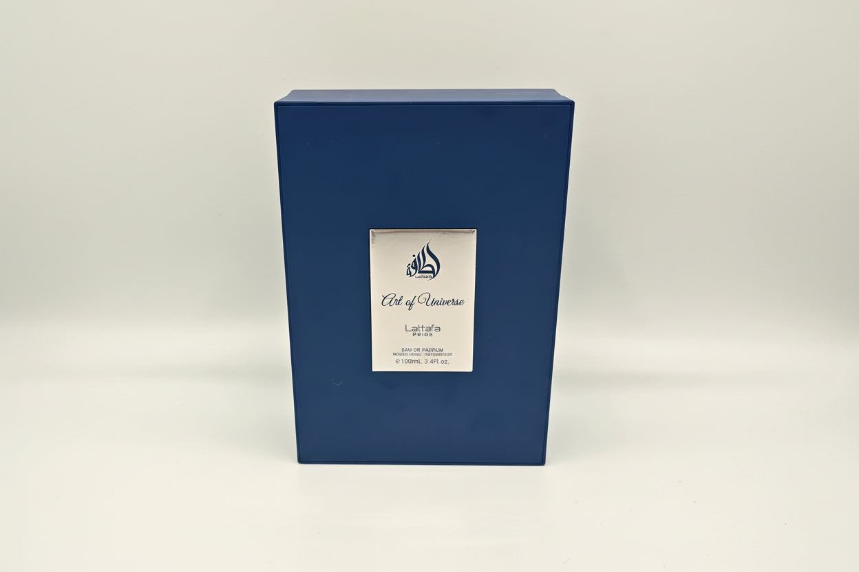 Art of Universe Lattafa profumo orientale unisex 100ml bottiglia elegante dettaglio
