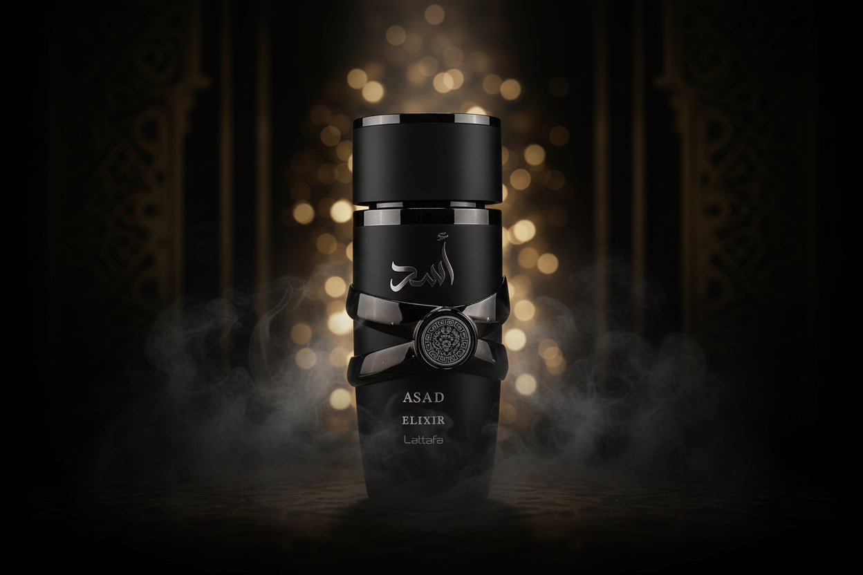 Asad Elixir Lattafa Eau de Parfum 100ml - Profumo Unisex Orientale Intenso - Bottiglia Originale