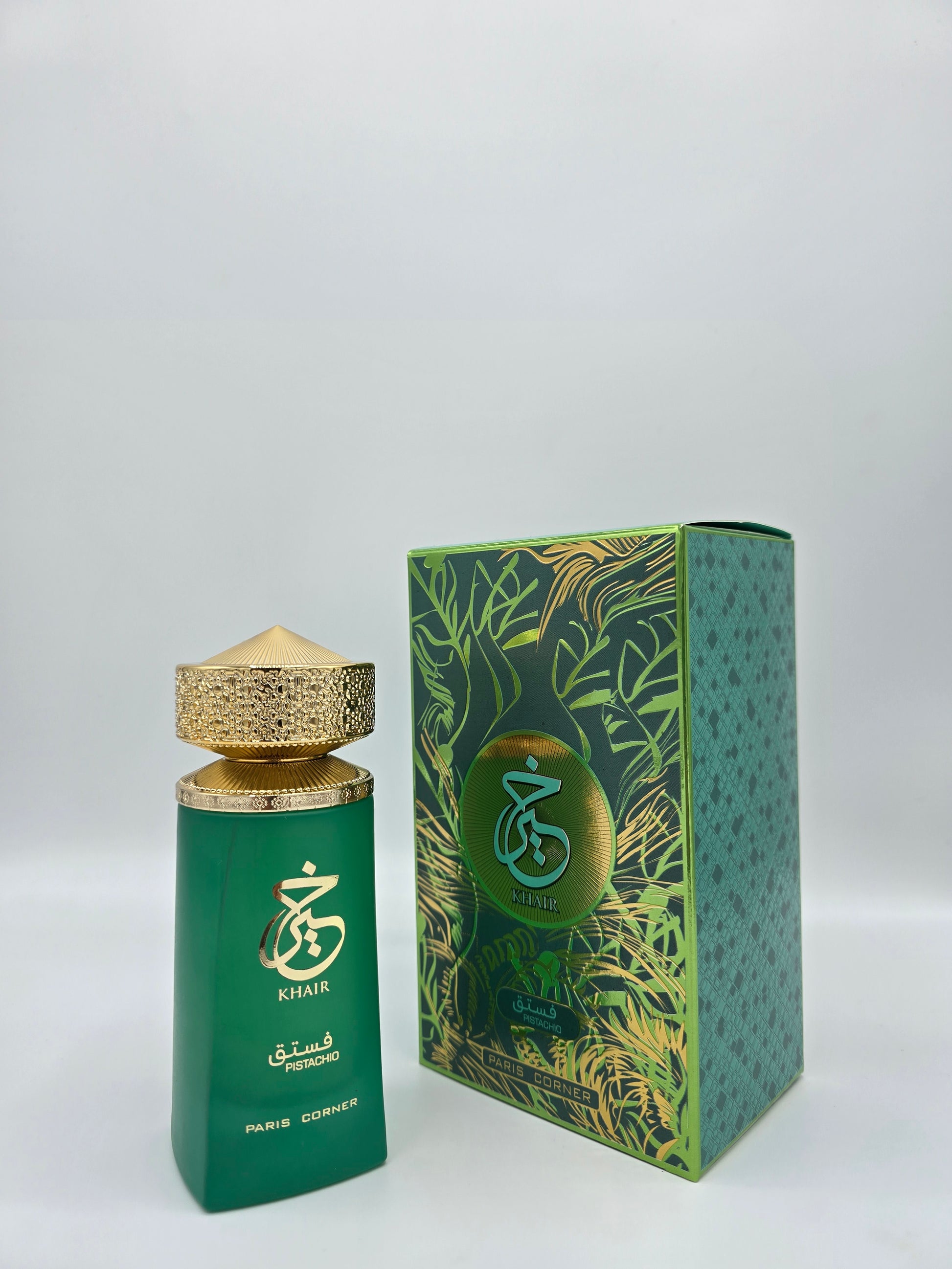 Khair Pistacchio Paris Corner EDP 100ml - Dettaglio Bottiglia Profumo Dolce Raffinato