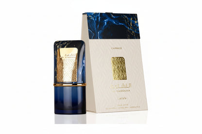 Lattafa Al Nashama Caprice EDP 100ml - Dettaglio Bottiglia Profumo Cardamomo Lavanda Elegante
