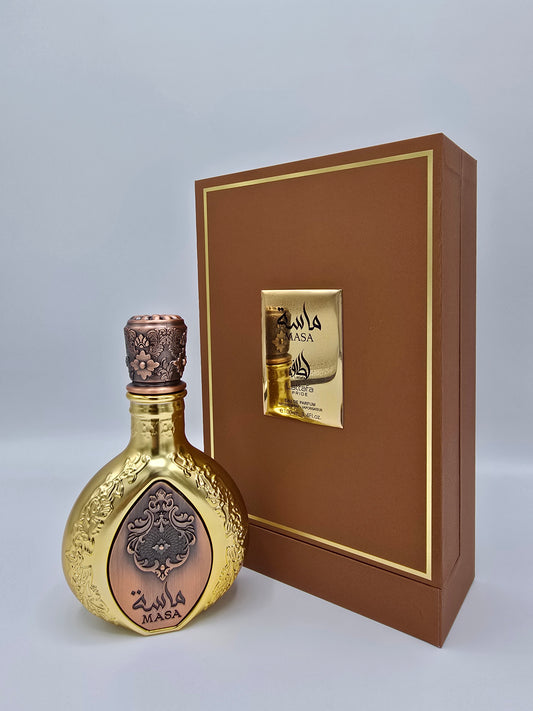 Masa Lattafa EDP 100ml - Dettaglio Bottiglia Profumo Orientale Avvolgente