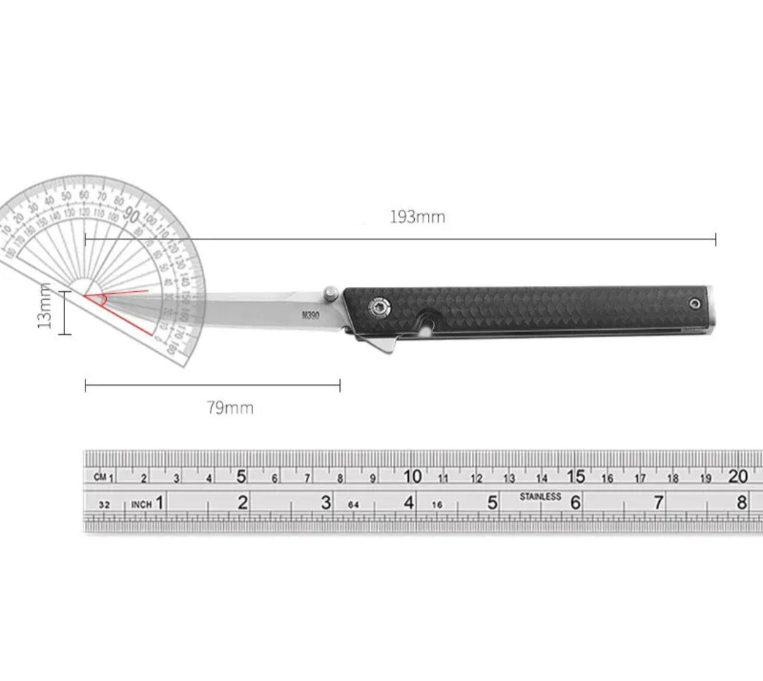 Coltello pieghevole modello penna in acciao affilatura artigianale a rasoio