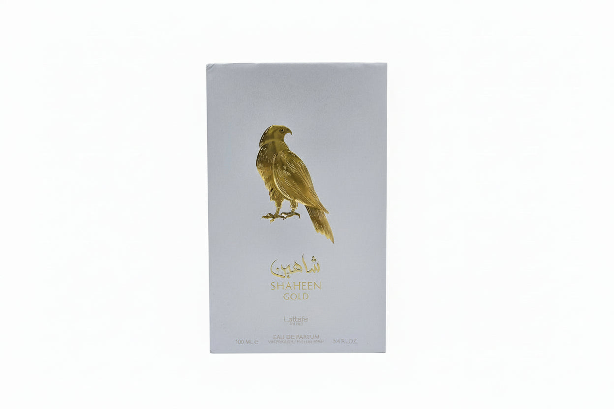 Shaheen Gold Lattafa confezione completa profumo orientale ananas lavanda vaniglia