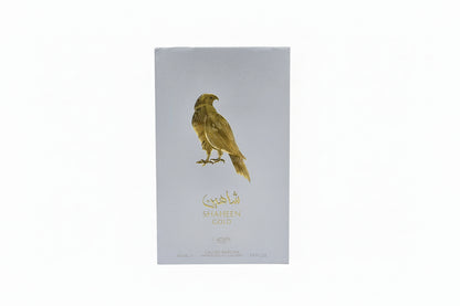 Shaheen Gold Lattafa confezione completa profumo orientale ananas lavanda vaniglia