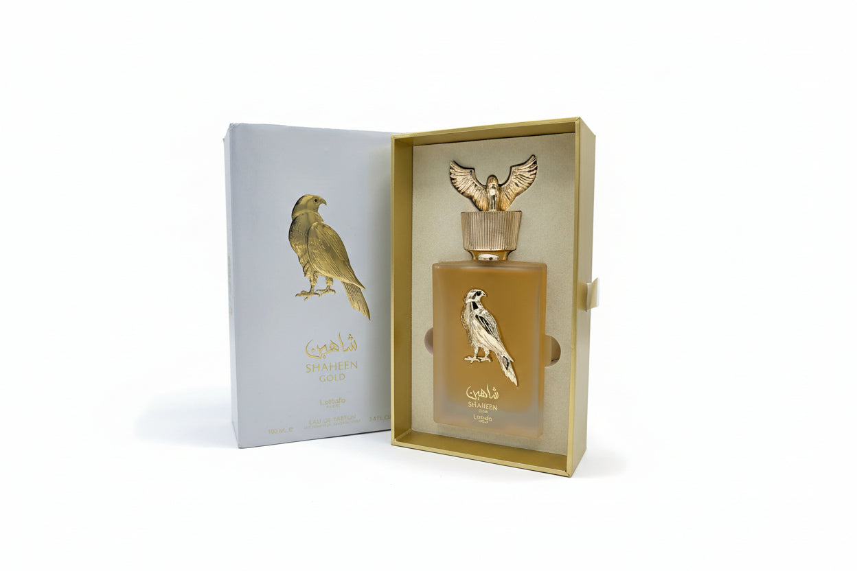 Shaheen Gold Lattafa Eau de Parfum 100ml bottiglia principale profumo orientale fresco unisex