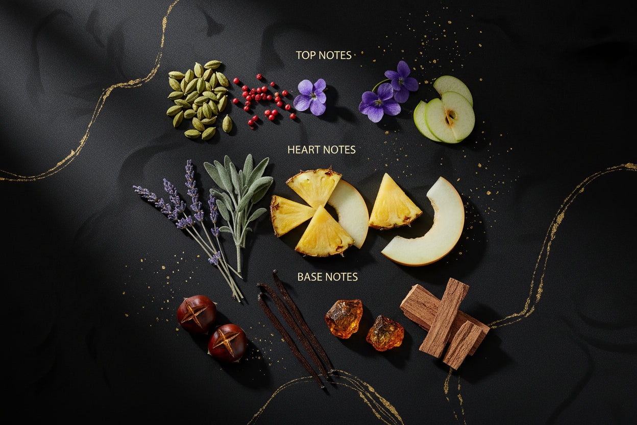 Al Haramain Detour Rouge fragranza note lavanda salvia ananas melone fruttato
