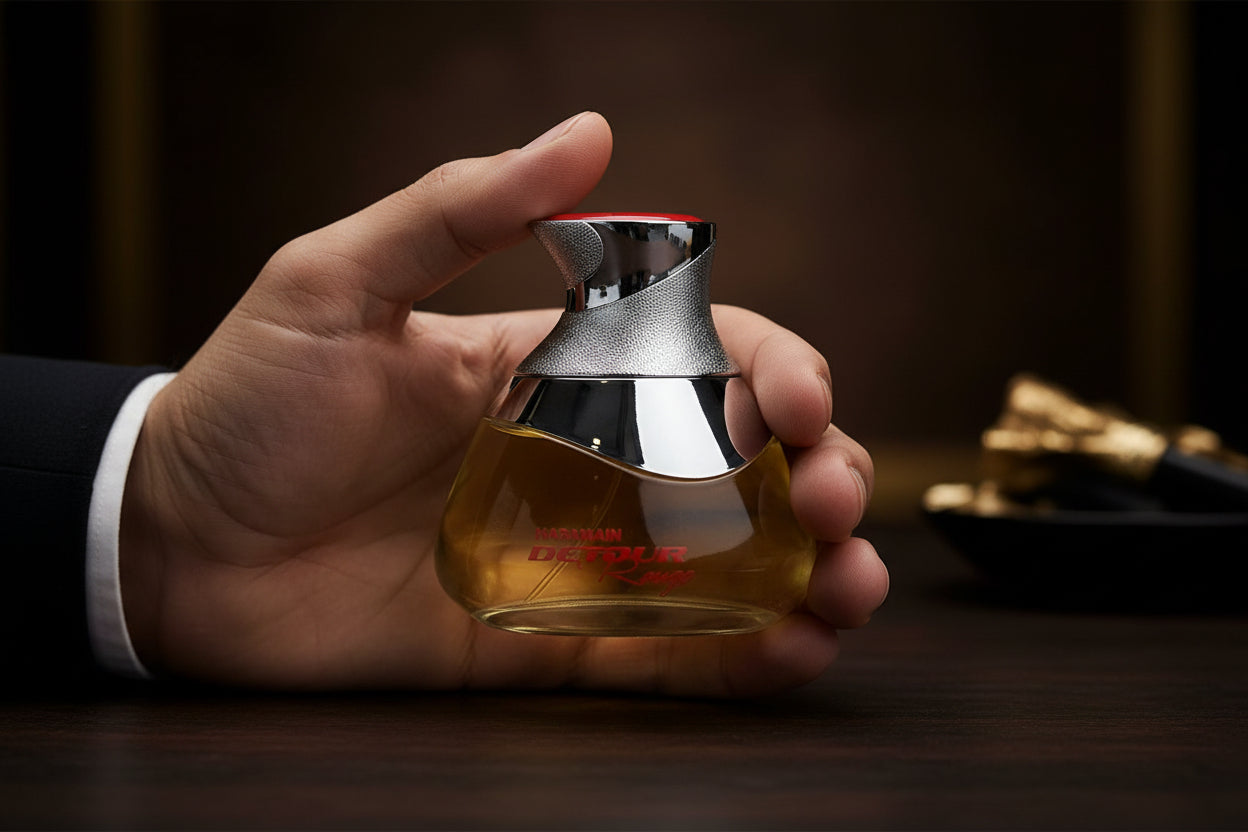 Al Haramain Detour Rouge fragranza orientale unisex magnetica alternativa Layton
