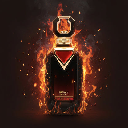 French Avenue Amber Empire dettaglio confezione extrait de parfum ambra cedro tonka
