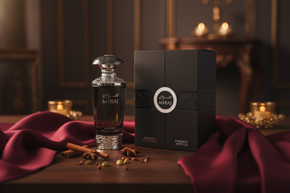 French Avenue Miraj Absolu lifestyle legno scuro seta atmosfera orientale sofisticata