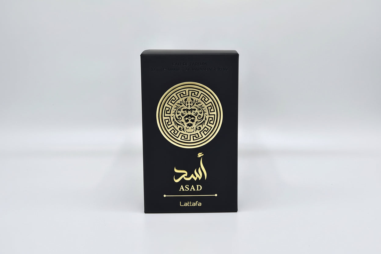 Lattafa Asad eau de parfum 100ml bottiglia completa profumo orientale speziato vanigliato uomo
