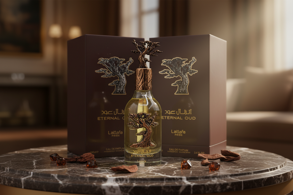 Lattafa Eternal Oud lifestyle elegante luxury profumo orientale unisex sofisticato
