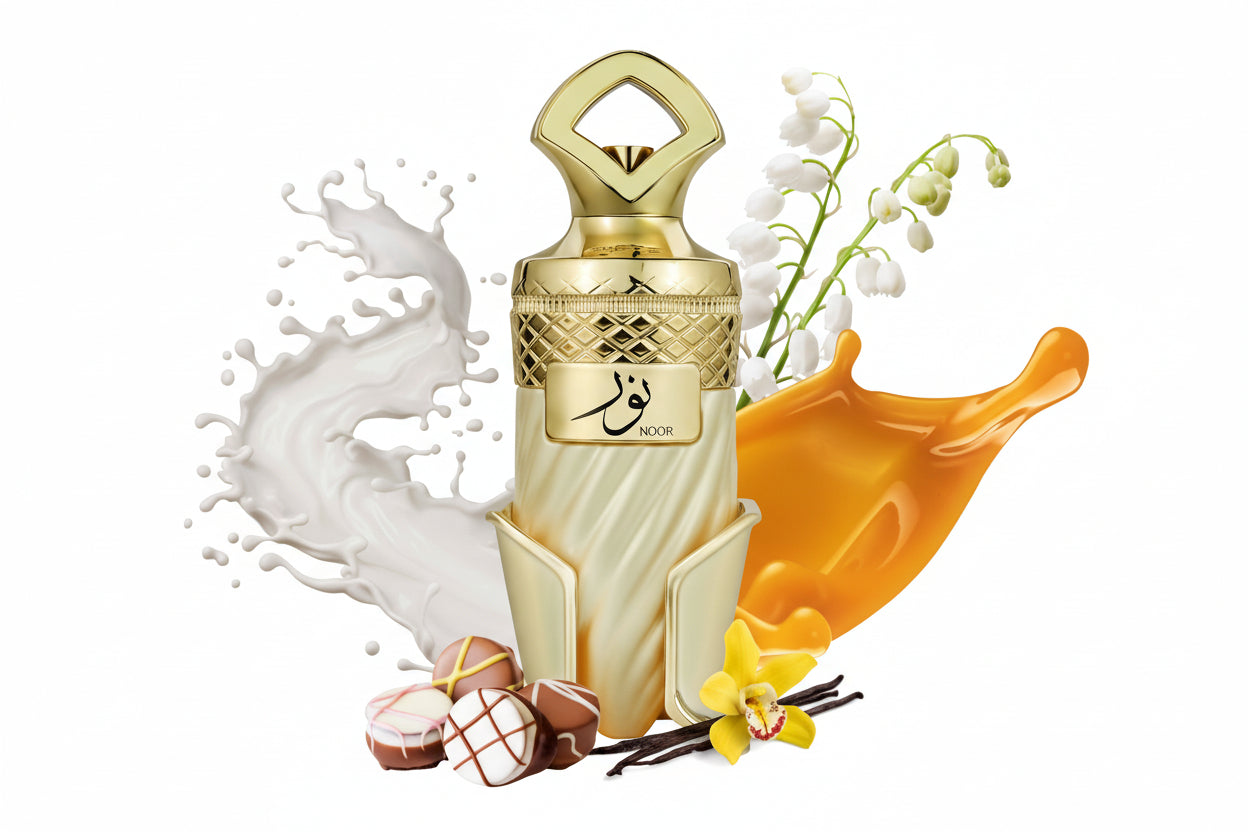 Riiffs Noor profumo orientale vanigliato 100ml angolazione bottiglia completa unisex
